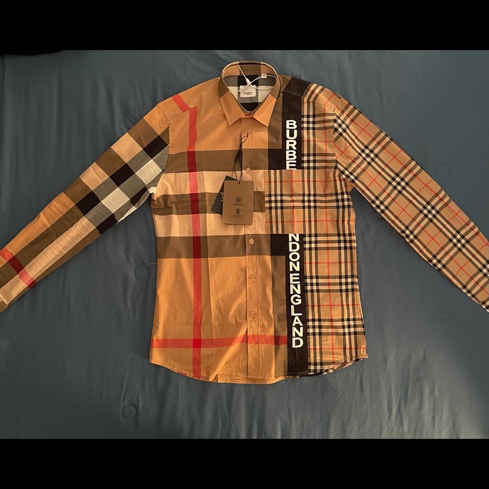 BURBERRY TALBY PLAD LONDON BUTTON UP